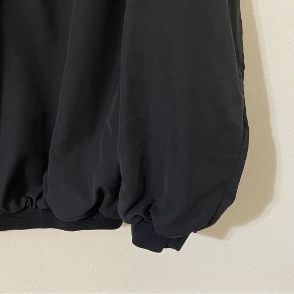 Vintage Tartan Windbreaker Half Button Up Sweater Jacket Mens Size XL Black - Picture 6 of 10